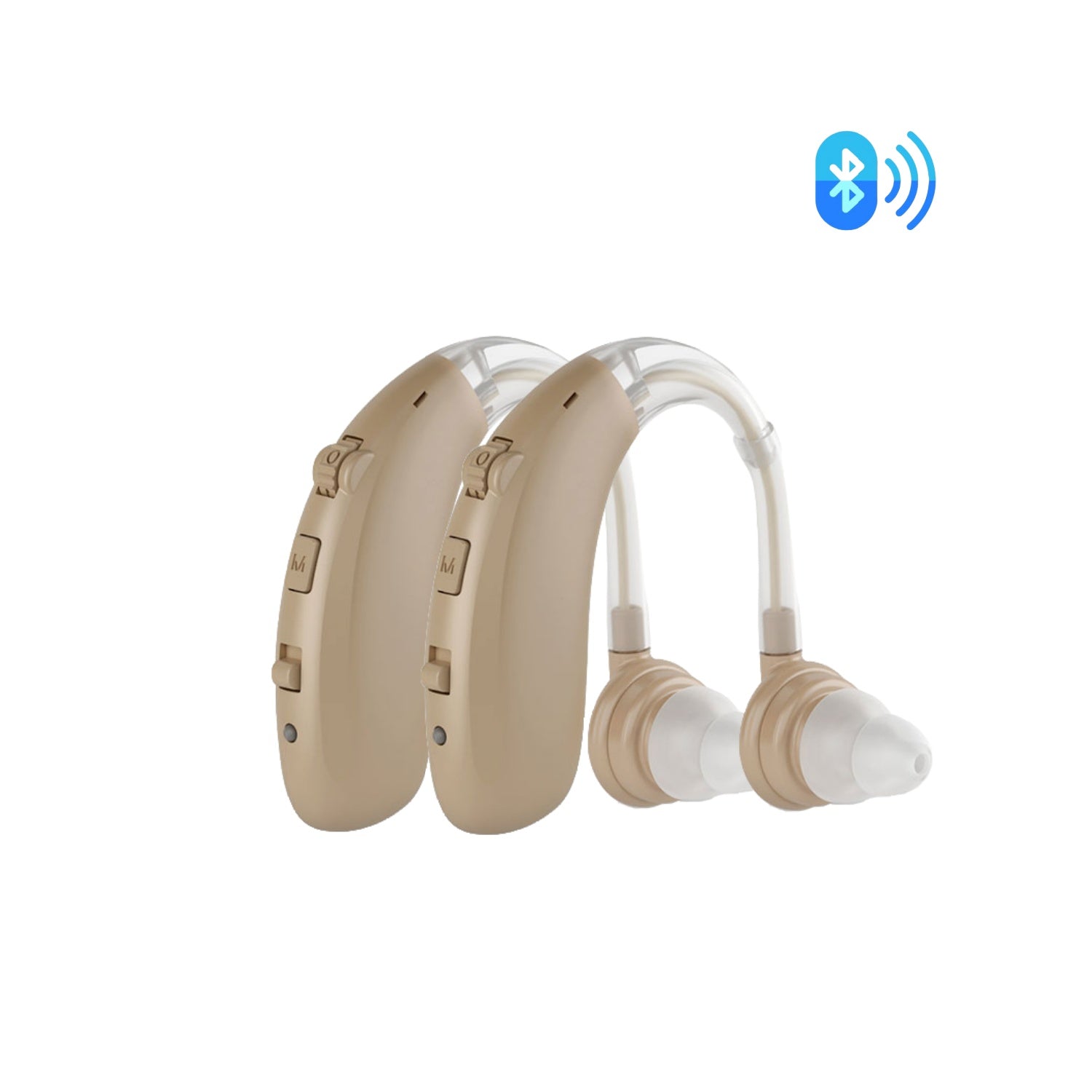 Fisdemo T Bluetooth FDA-Cleared OTC Adult Hearing Aids-1Pair