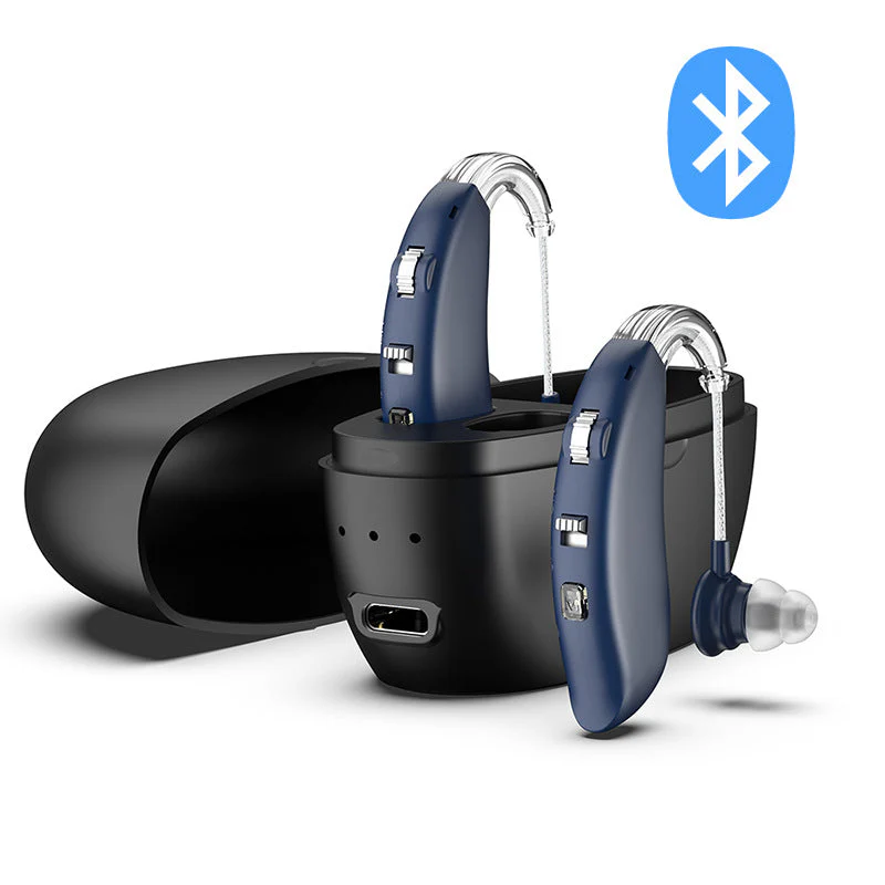 Fisdemo J FDA-Approved Hearing Aids for Adult, Rechargeable with Noise Cancelling,  Simple to Operate and Hear Clear Sound